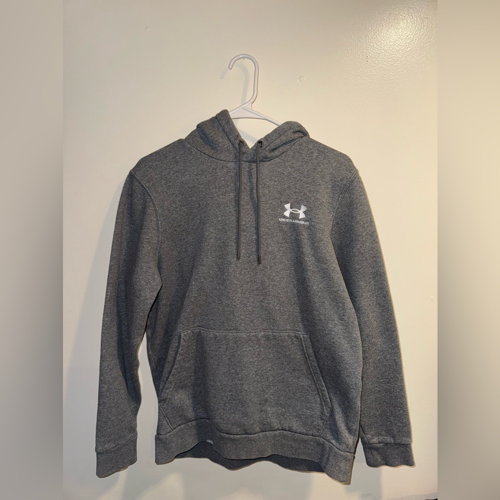 Dark Grey Under Armour hoodie.